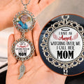 I Have An Angel Watching Over Me personalized memorial photo car charm for mom