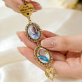 Custom graduation memorial charm with angel wing and personalized photo