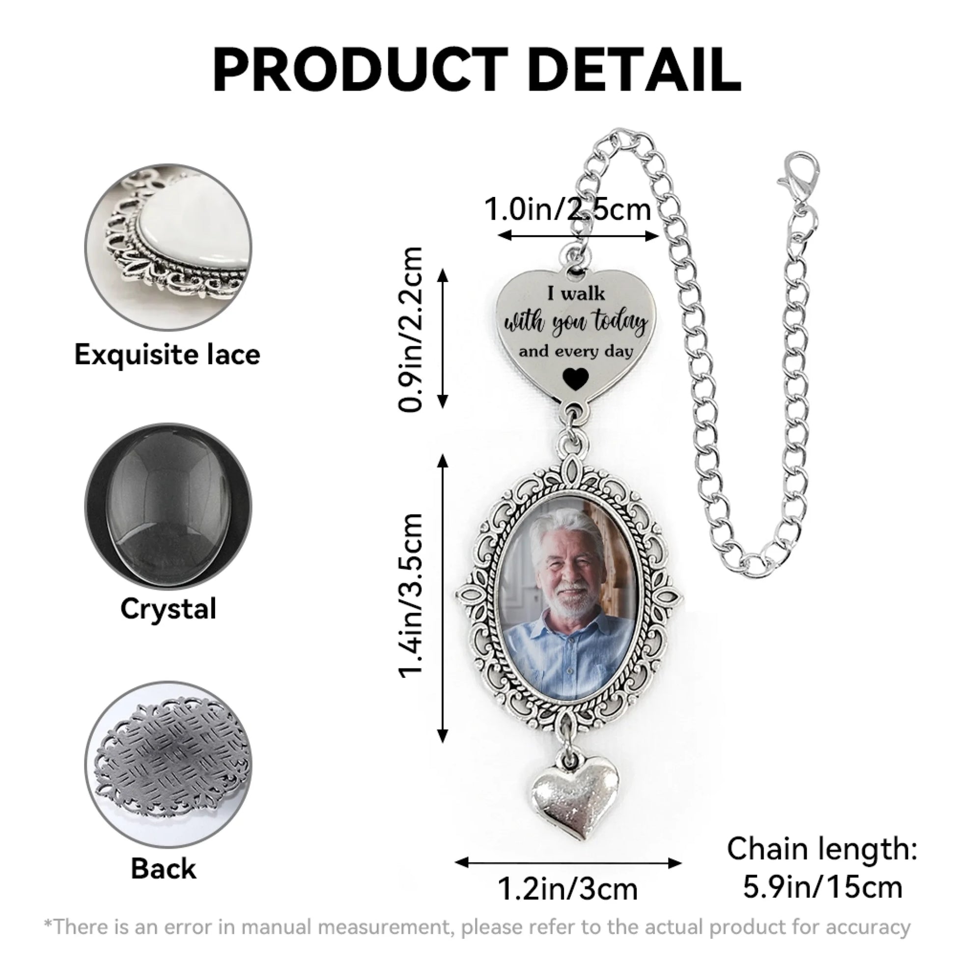 Graduation tassel photo charm product details dimensions and color options