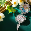 Personalized sympathy gift car charm with photo