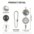 Memorial photo ornament size guide and product details