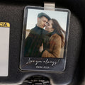 Romantic photo visor clip keepsake gift for couples