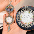 Always With You personalized memorial photo charm car ornament with angel wing pendant