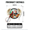 Memorial cardinal suncatcher size and product details