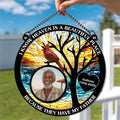 Cardinal memorial window hanging suncatcher remembrance gift