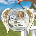 Personalized remembrance gift suncatcher for loss of loved one