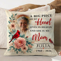Custom photo memorial pillow sympathy gift for loved one