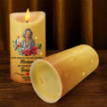 Personalized sympathy LED candle keepsake gift