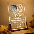 Custom Moon Phase Acrylic Night Light For Mother