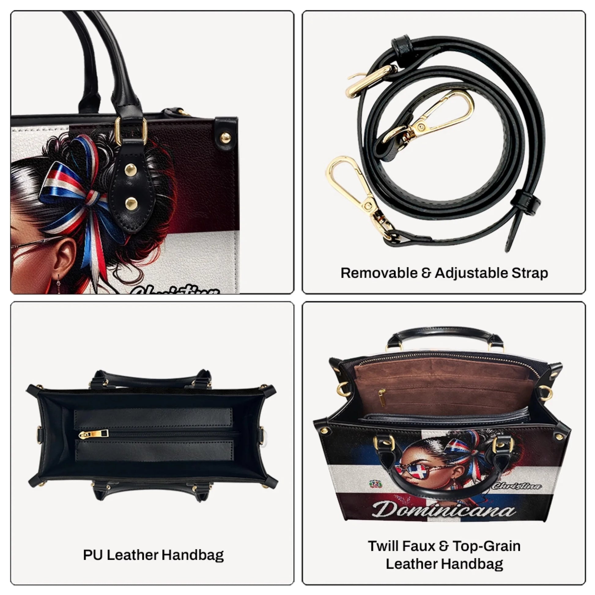 Custom Abuela Leather Handbag