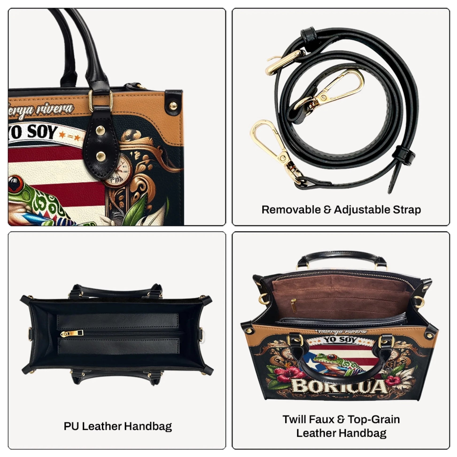 Custom Abuela Leather Handbag