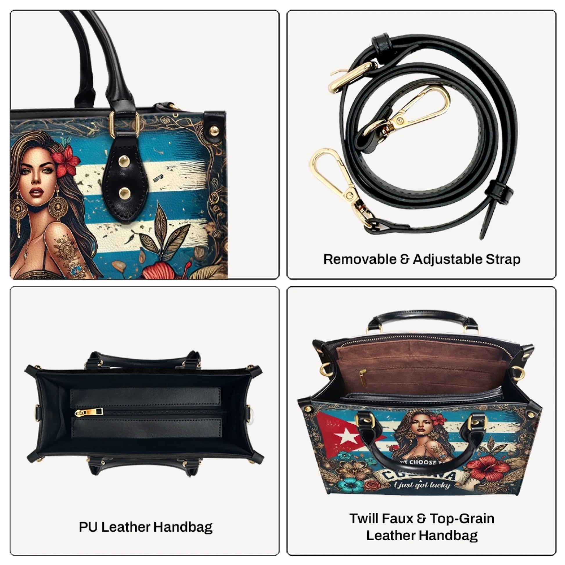 Custom Abuela Leather Handbag