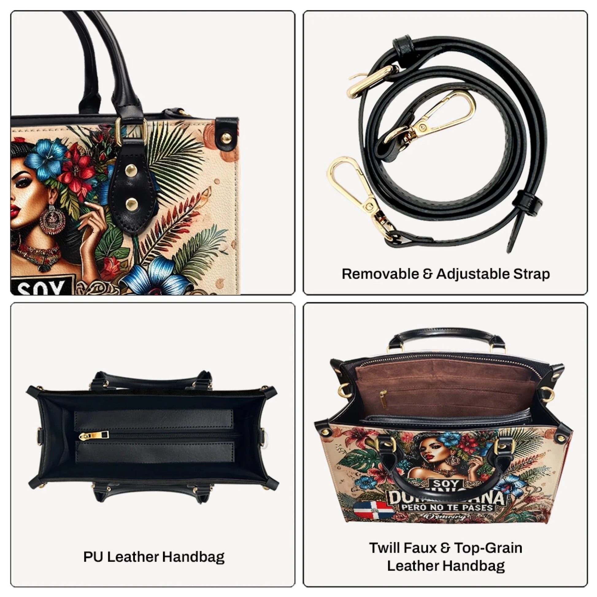 Custom Abuela Leather Handbag