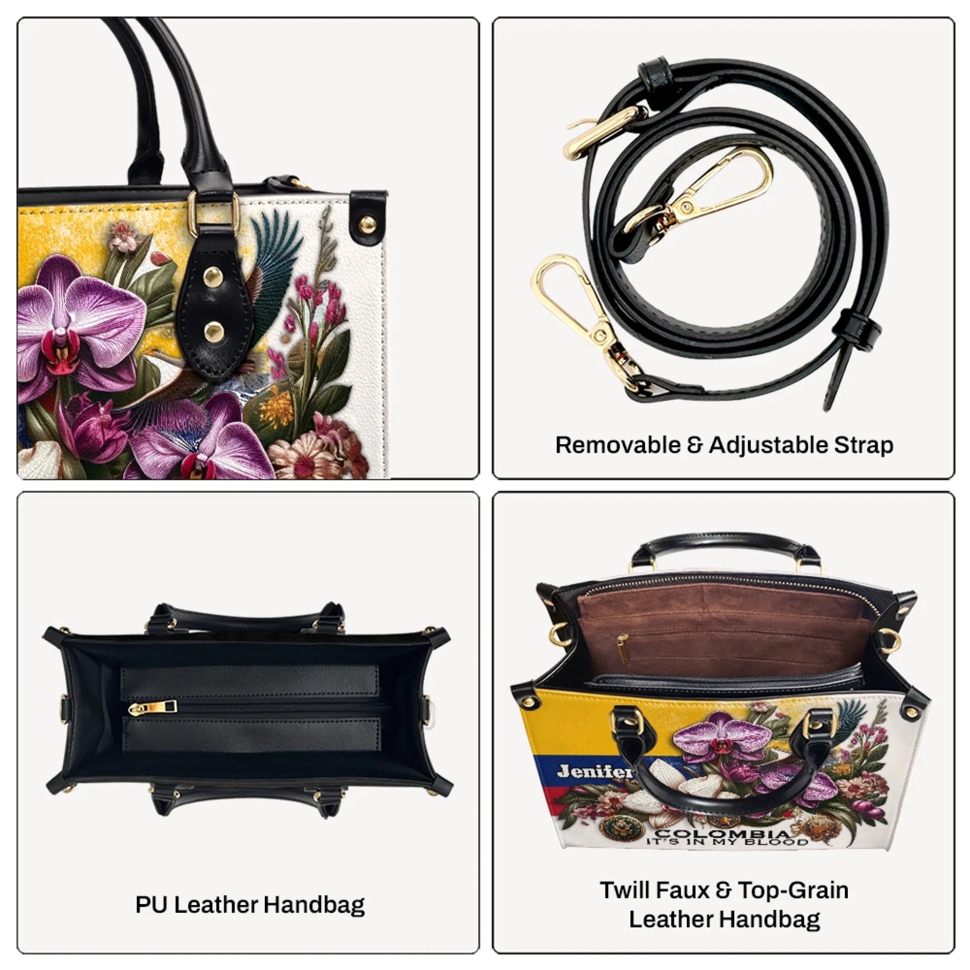 Custom Abuela Leather Handbag