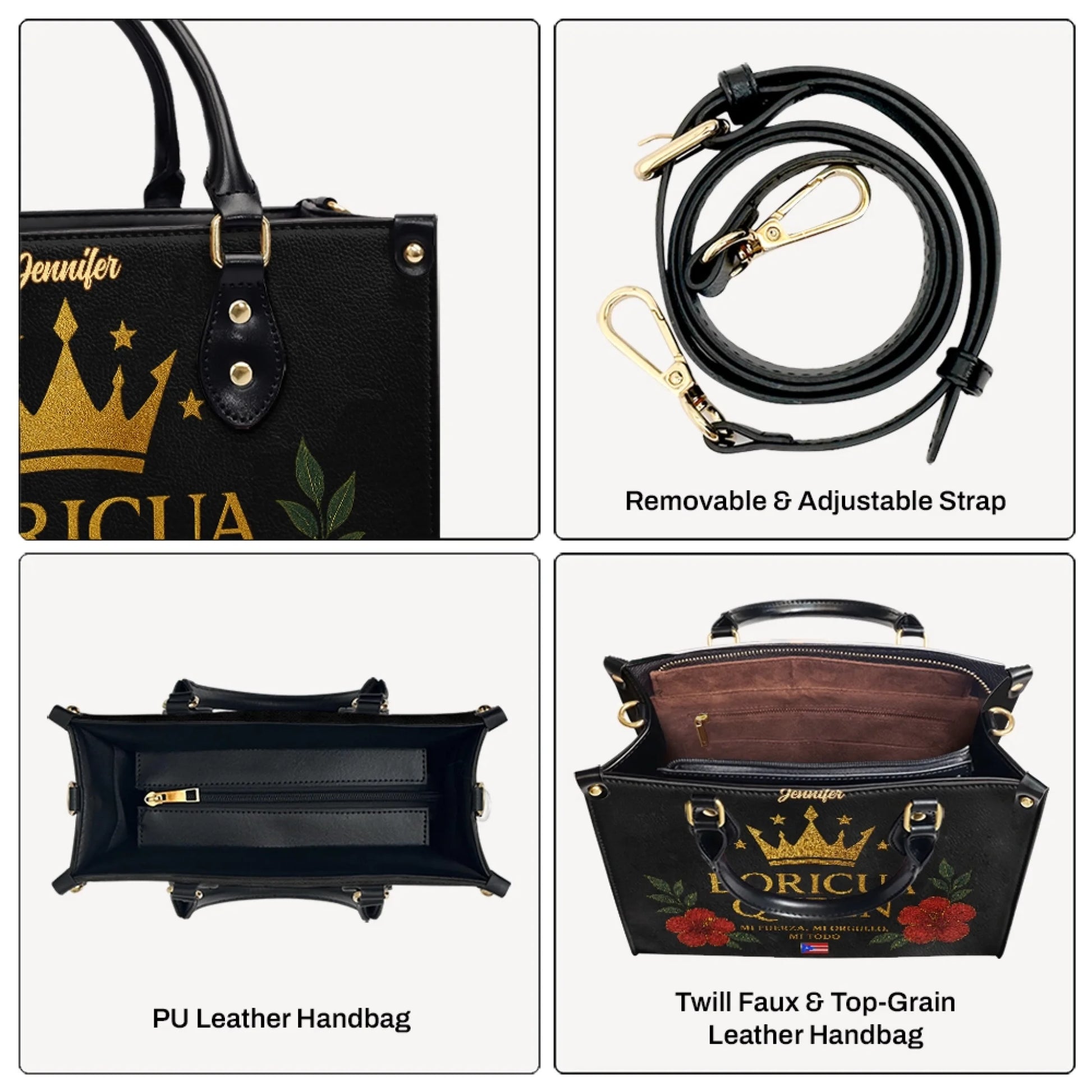 Custom Abuela Leather Handbag