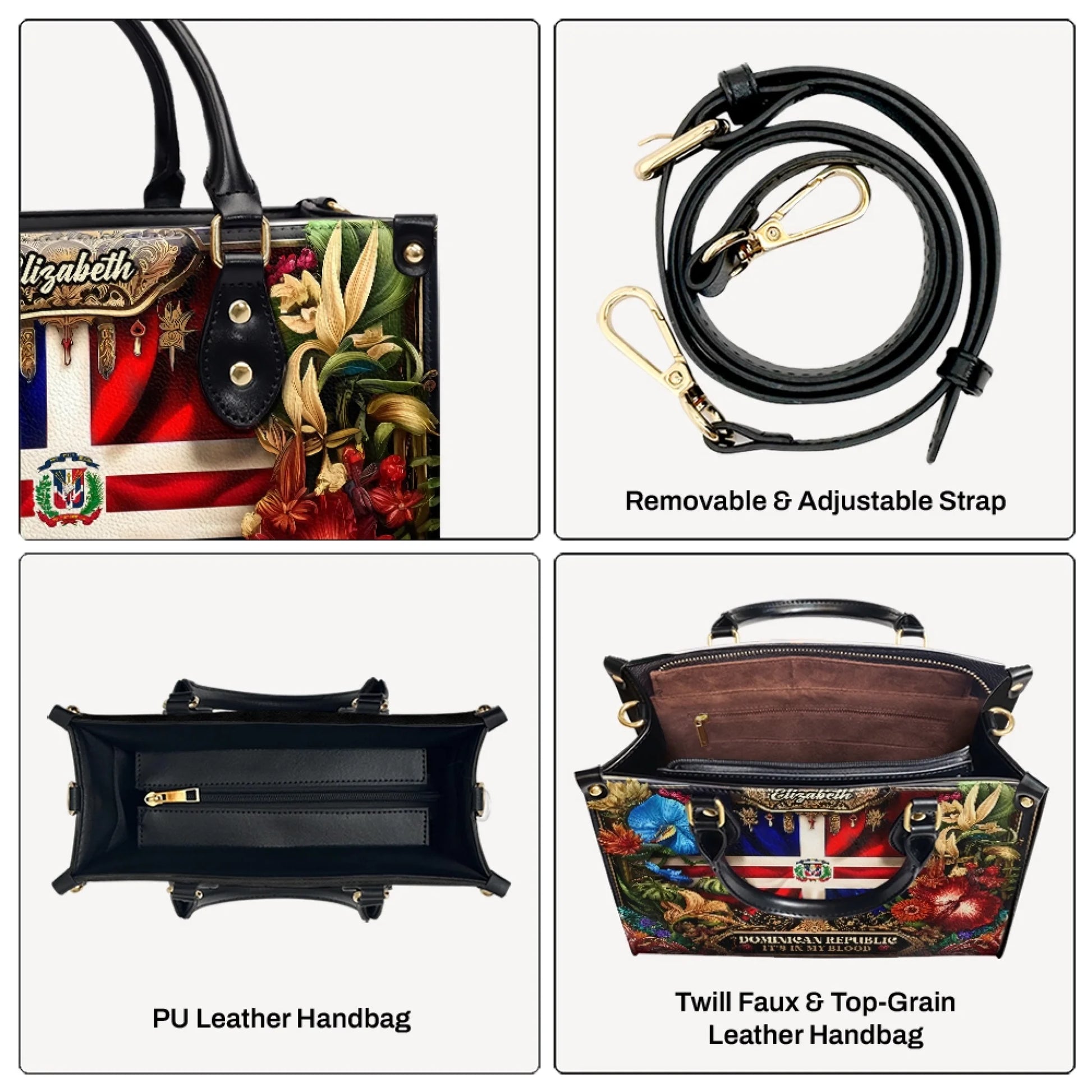 Custom Abuela Leather Handbag