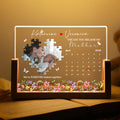Mother's Day Personalized Acrylic Night Light Gift For Mom