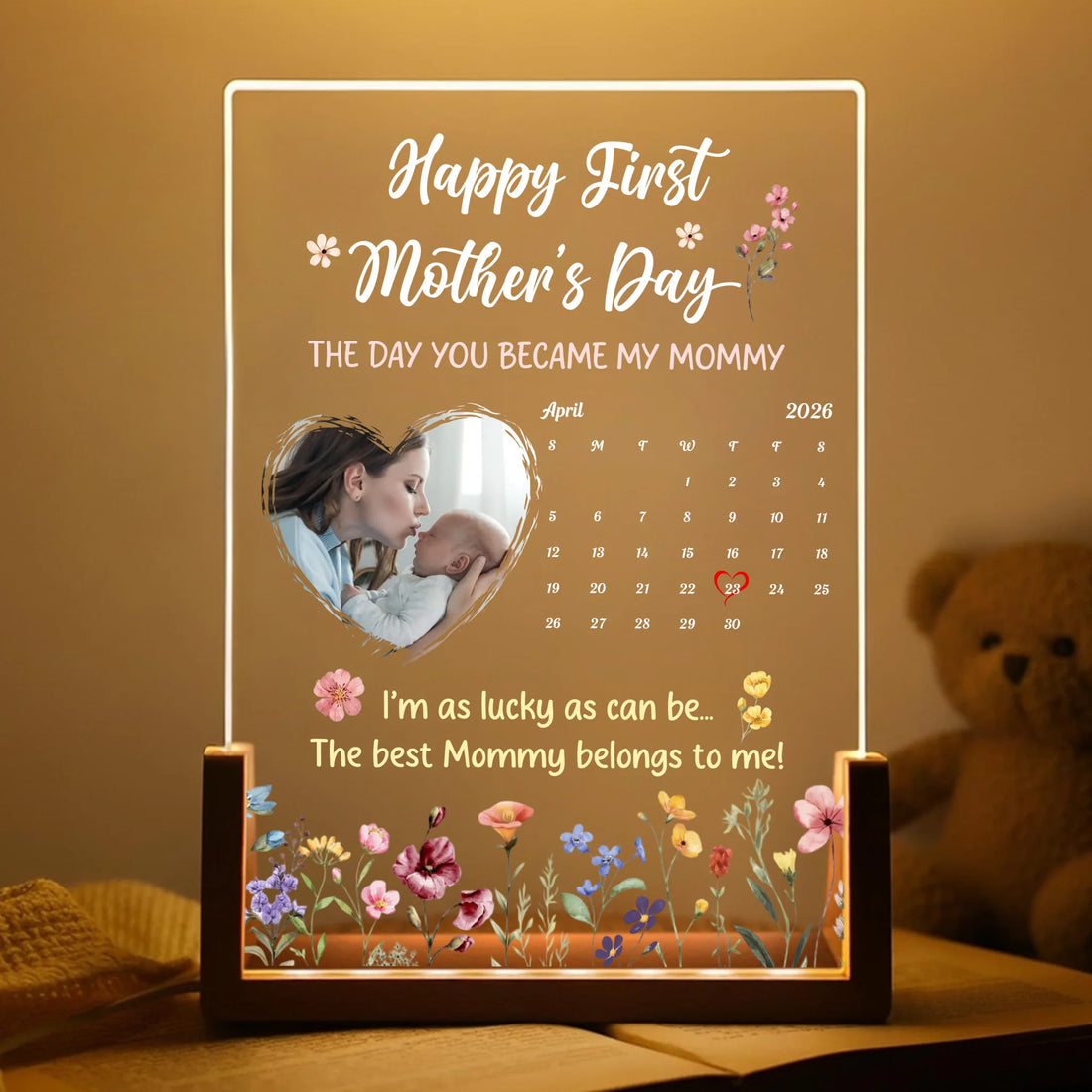 First Mother's Day - Personalized Acrylic Night Light