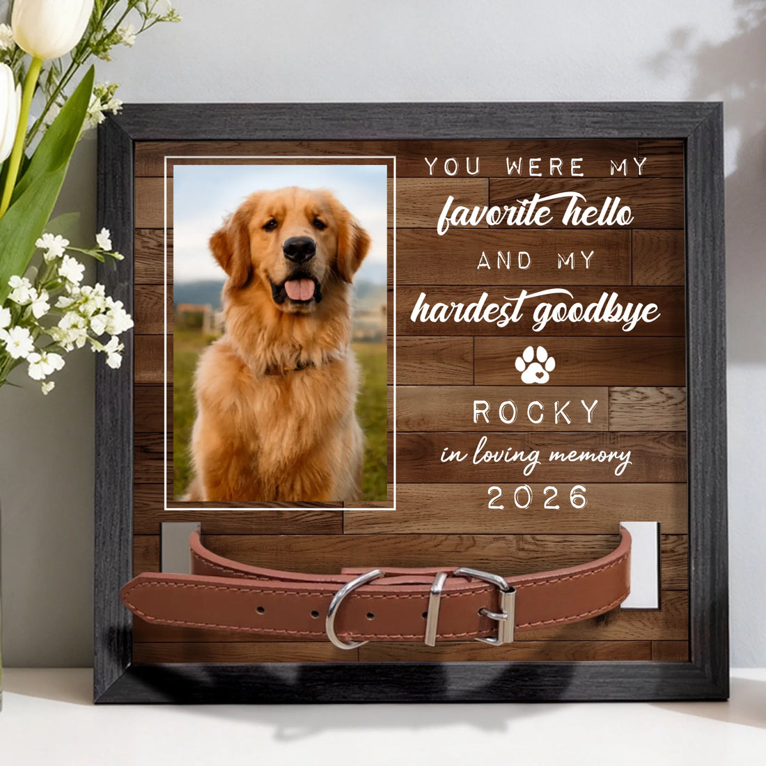 My Favorite Hello - Personalized Pet Memorial Sign