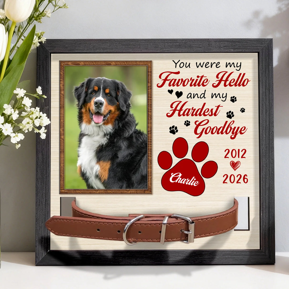 My Favorite Hello - Personalized Pet Memorial Sign