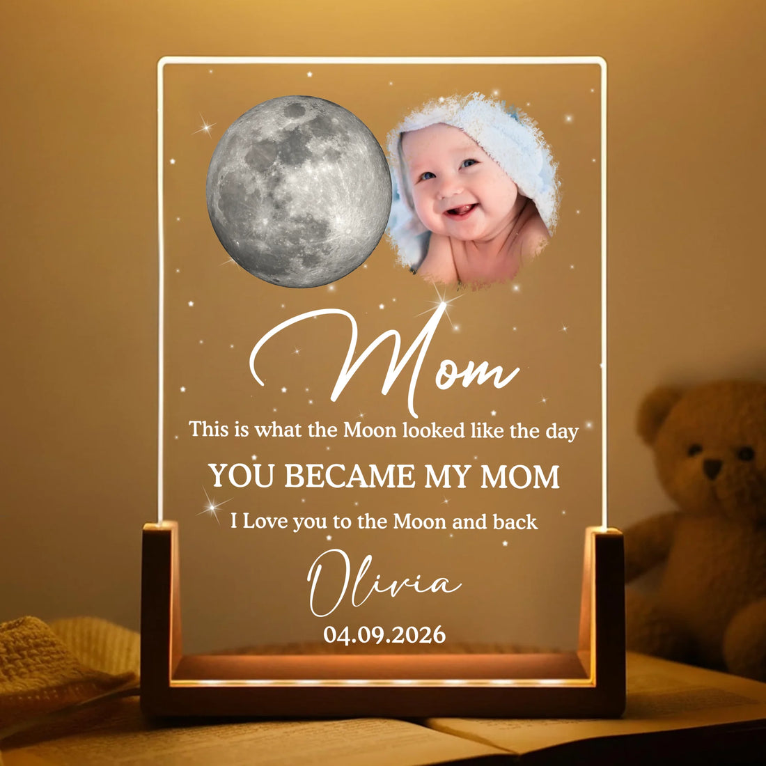 The Moon - Personalized Acrylic Night Light