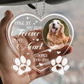 Personalized cat memorial ornament with custom photo and remembrance quote