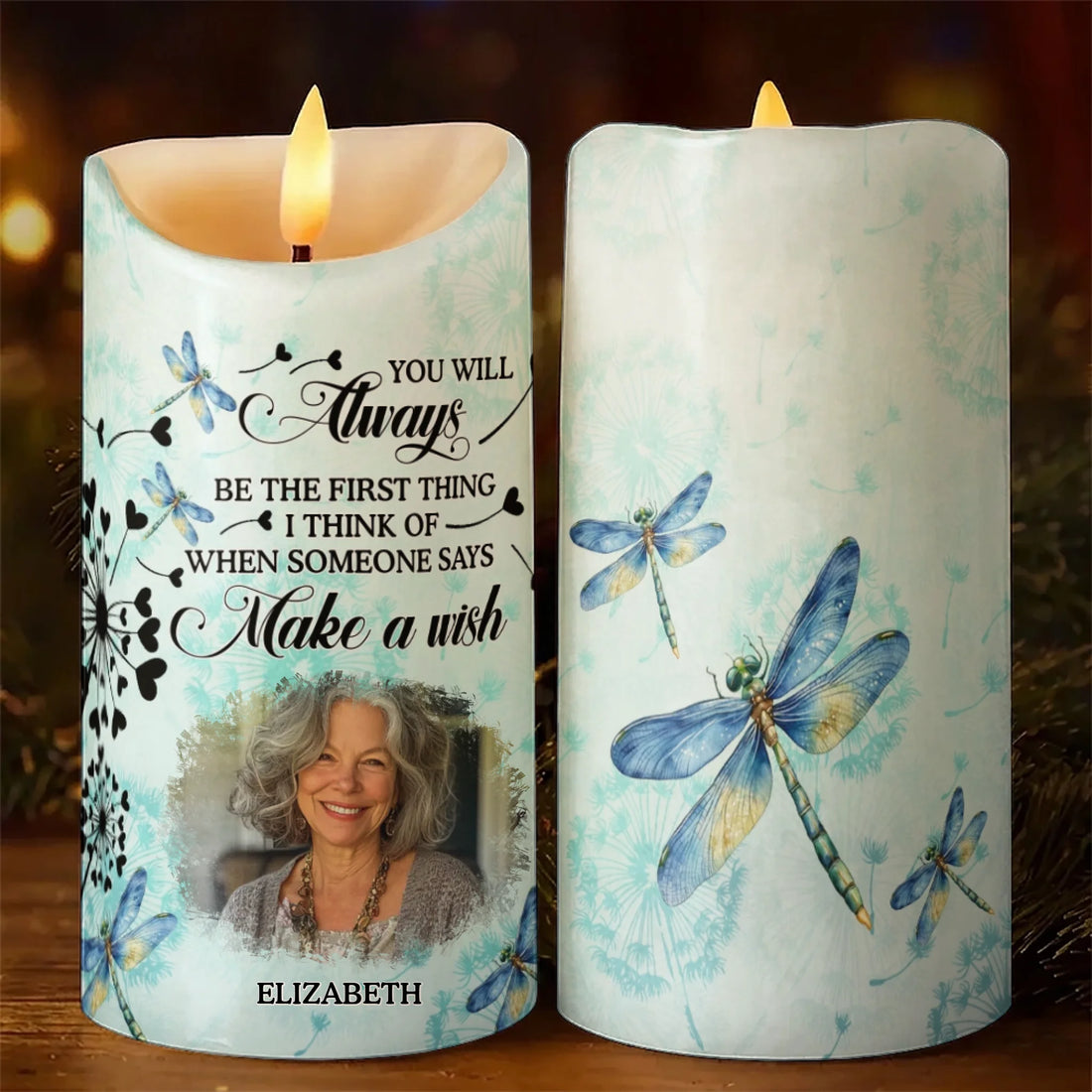 Make A Wish - Personalized Memorial Led Candle