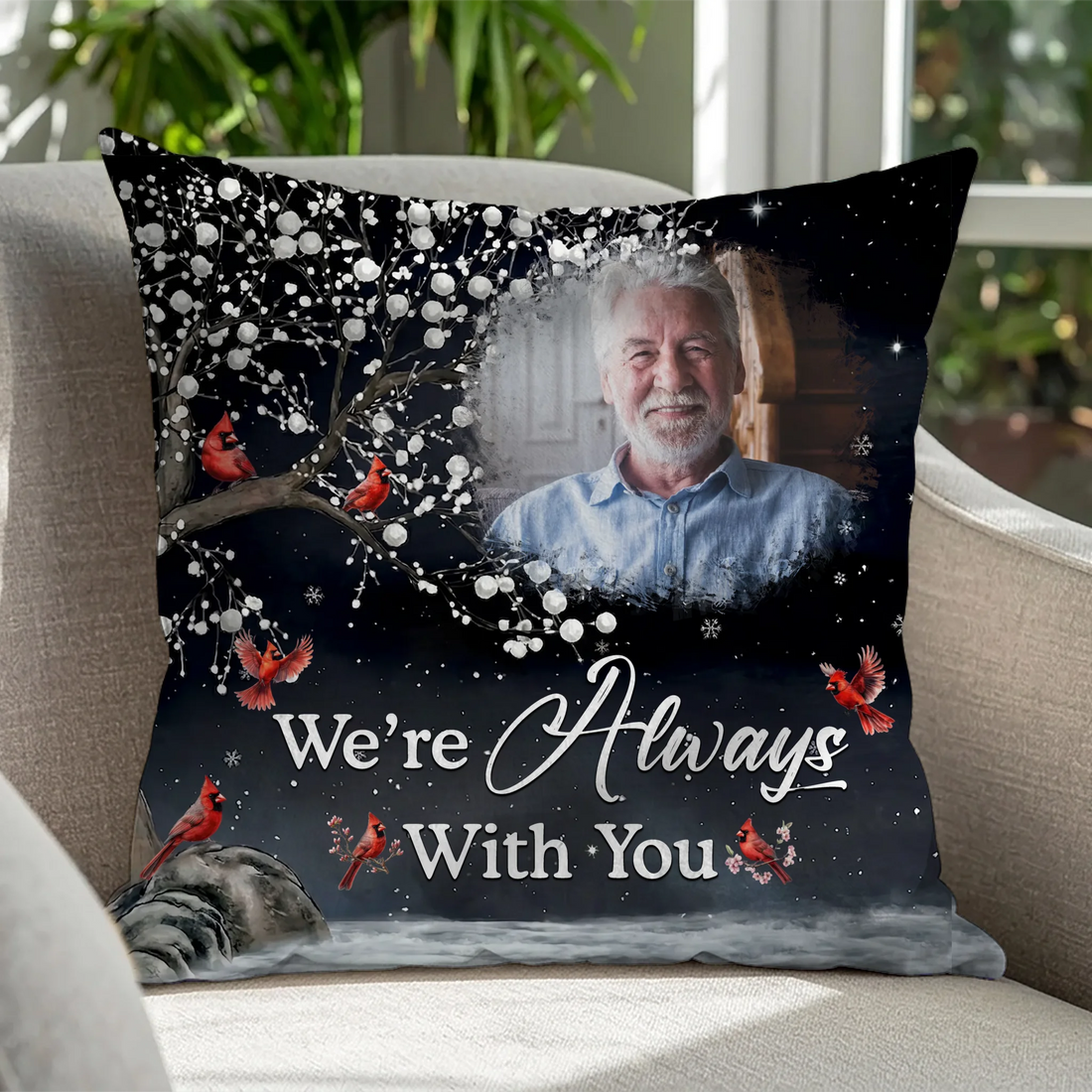 Hug From Heaven - Personalized Throw Pillow