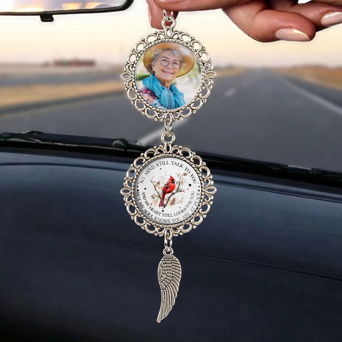 Talk To You - Personalized Photo Charm Car Ornament