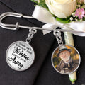 Custom photo graduation remembrance pin honoring a loved one