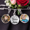 Personalized memorial graduation pin attached to graduation attire