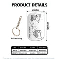 Personalized Aluminum Keychain Product Details And Size Guide