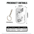 Long Distance Relationship Gift Personalized Keychain