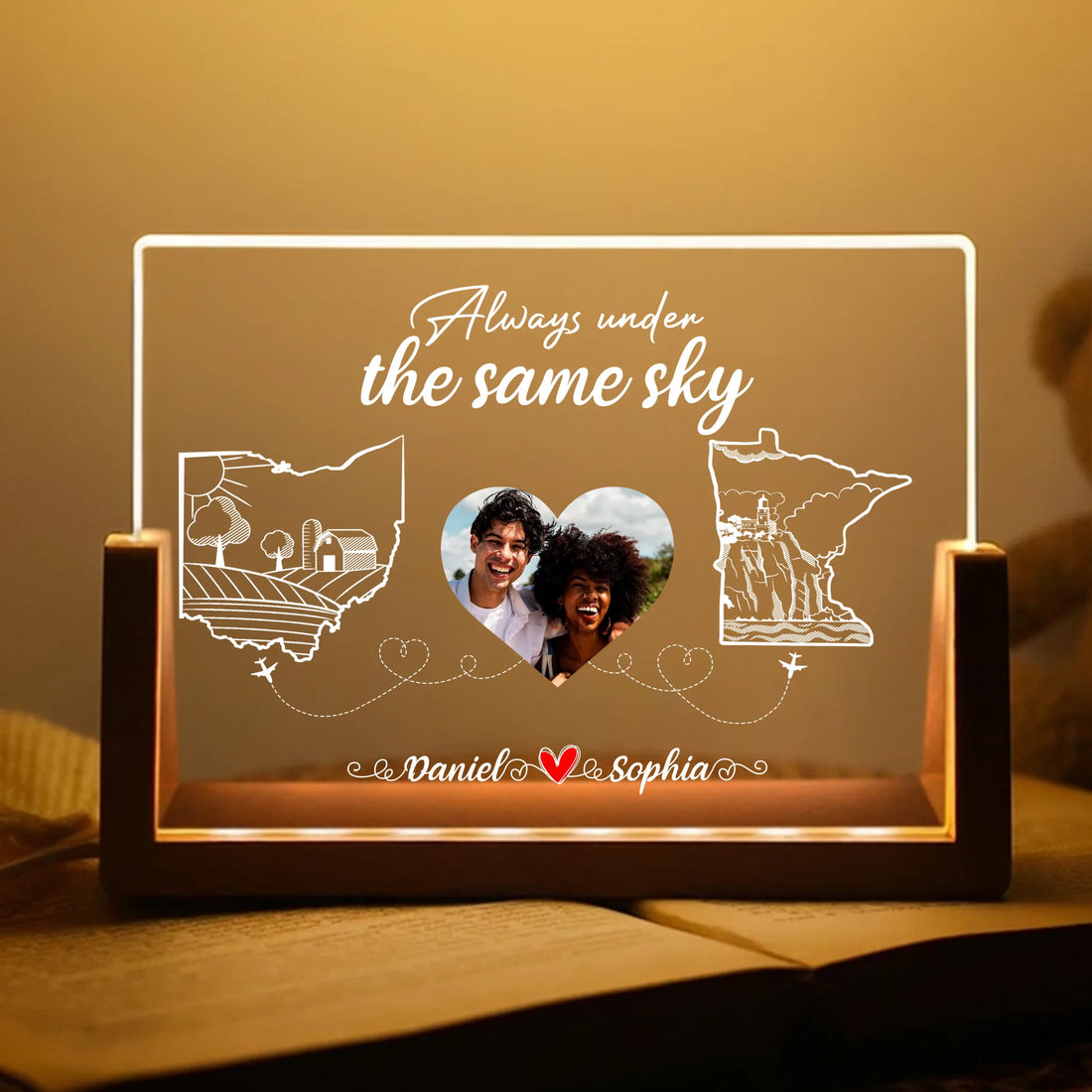 The Same Sky - Personalized Acrylic Night Light