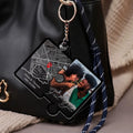Custom engagement photo keychain gift for couples