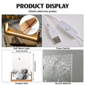 Personalized acrylic night light size chart and specifications