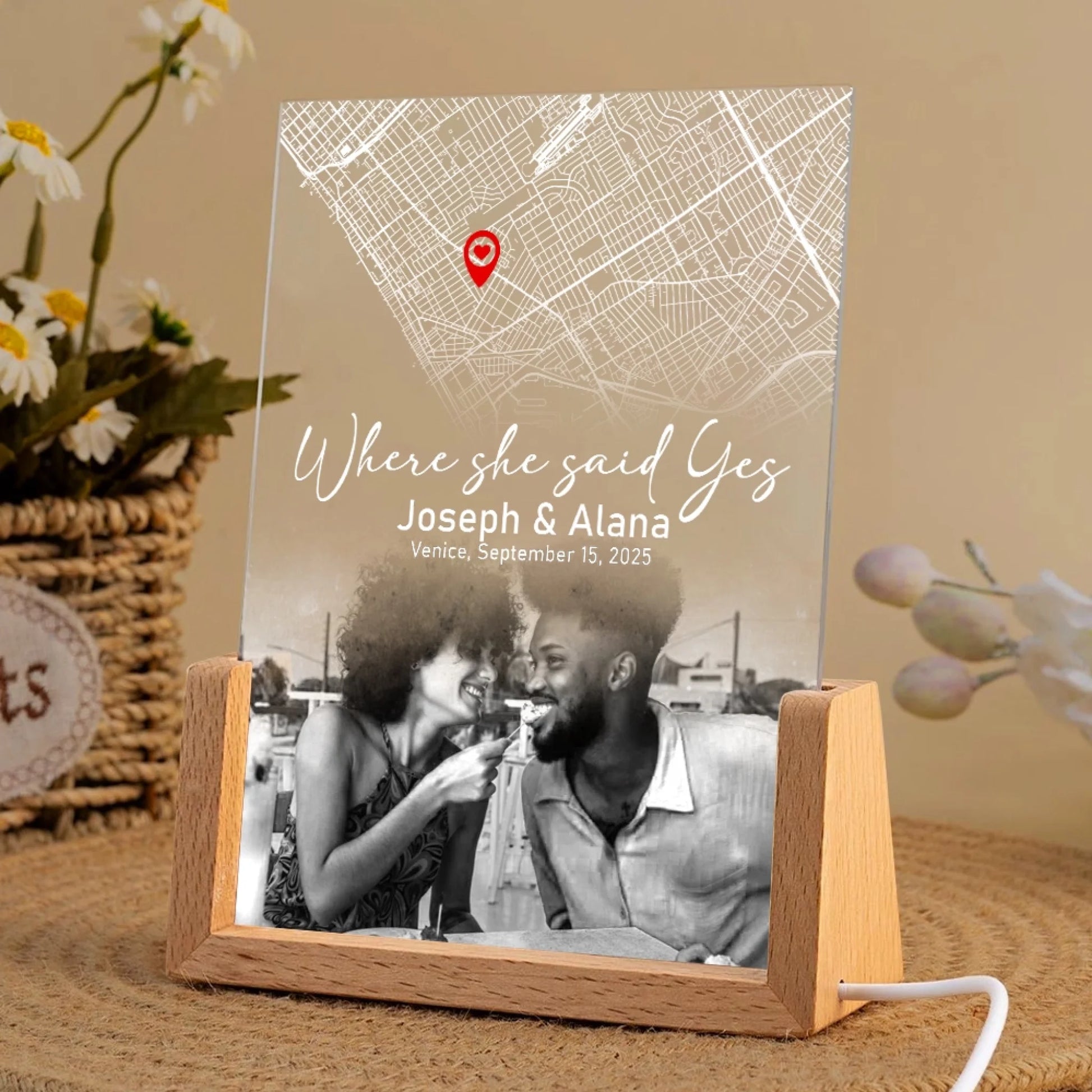 2Proposal coordinates LED night light anniversary gift for couples