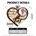 Personalized wooden car visor clip product details and size guide