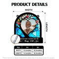Memorial suncatcher size guide and dimensions