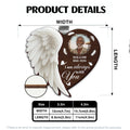 Personalized memorial car visor clip product details and size information