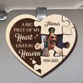 A Piece Of My Heart personalized memorial car visor clip with custom photo