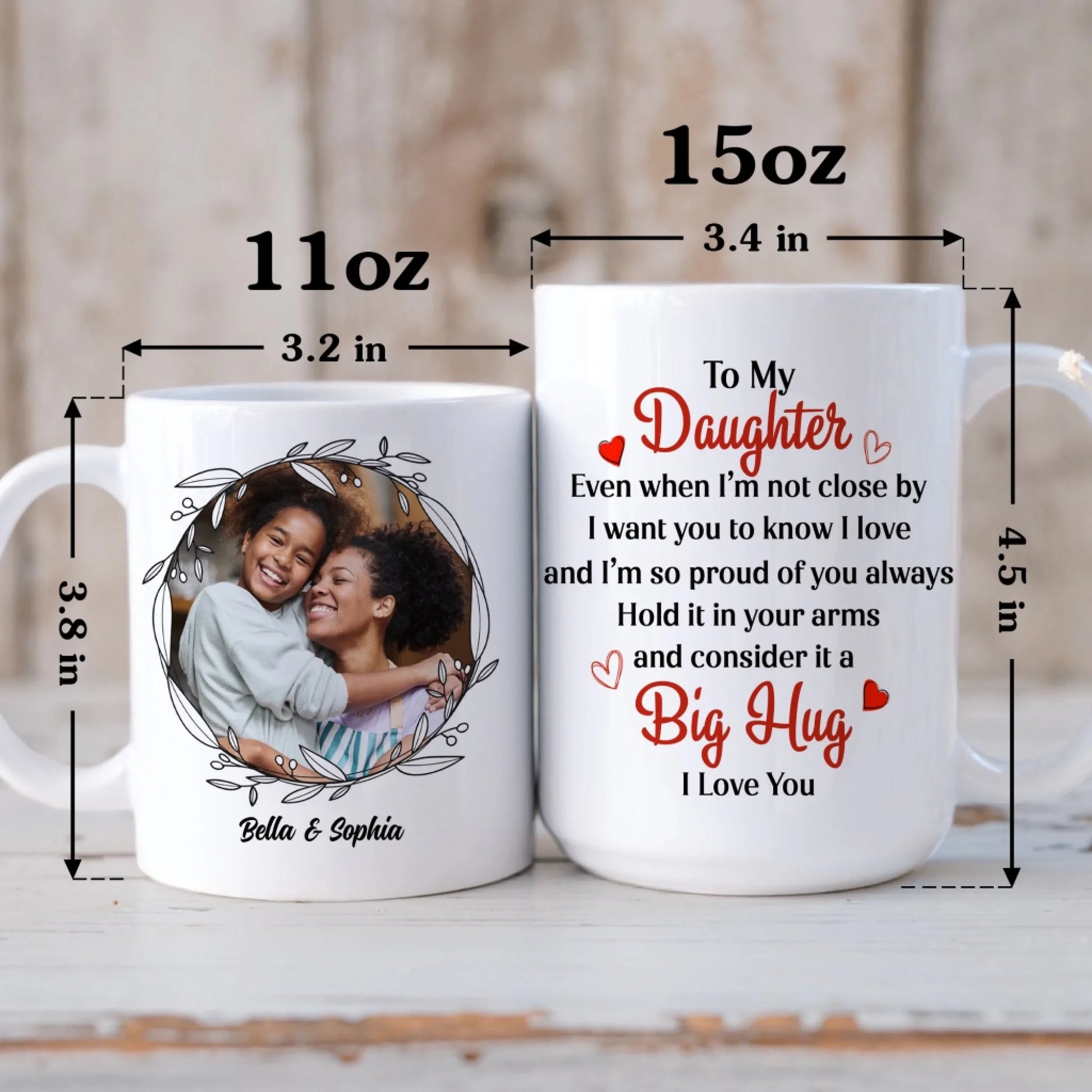 Personalized Coffee Mug Size Guide 11oz And 15oz