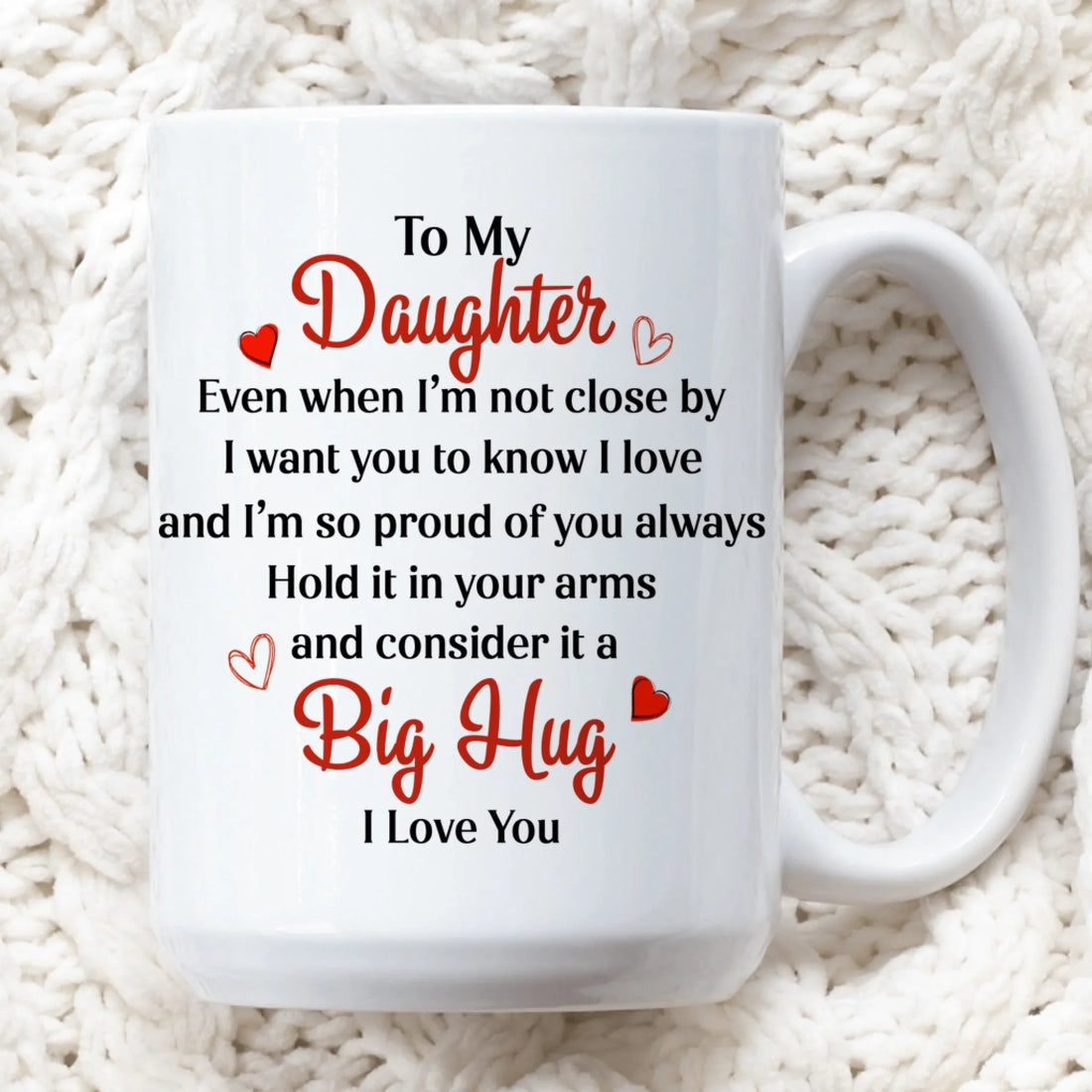Personalized Daughter Coffee Mug With Photo And Custom Names