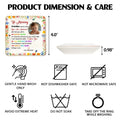 Personalized Ceramic Ring Dish Product Dimensions And Care Instructions