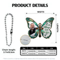 Memorial butterfly car hanger size guide