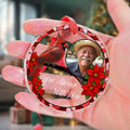 Custom photo memorial glass ornament sympathy gift keepsake