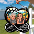 Custom Mother Daughter Window Hanging Suncatcher Keepsake Gift