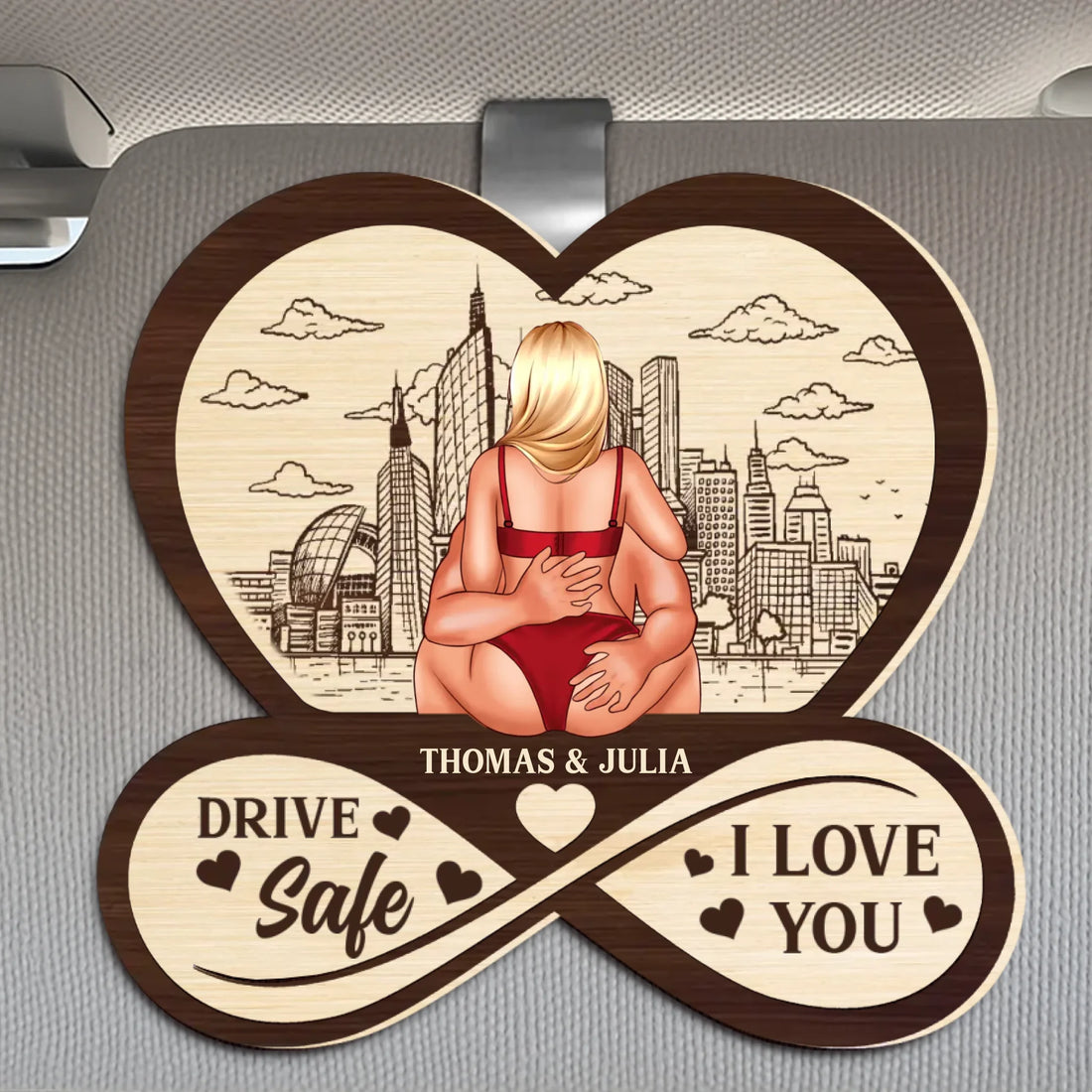 Drive Safe - Personalized Car Visor Clip