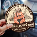 Romantic drive safe visor clip gift for husband and wife
