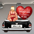 I Love Your Face Personalized Romantic Car Visor Clip For Couples